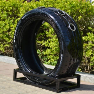 tyre display and decoration from china a food truck manufacturer