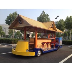 food vehicle, classical vehicle, vintage food truck